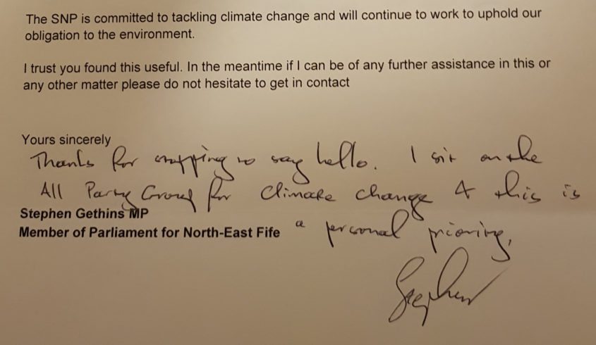 MP letter
