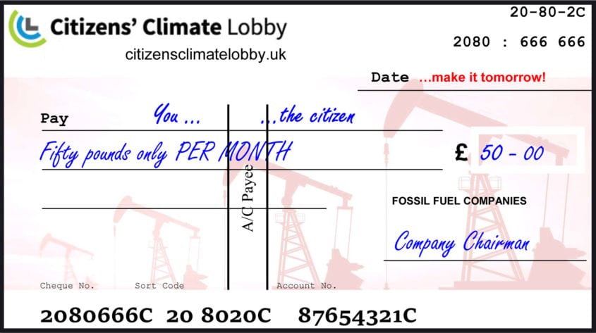 dividend cheque