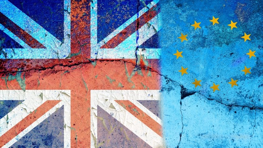 UK & EU flags
